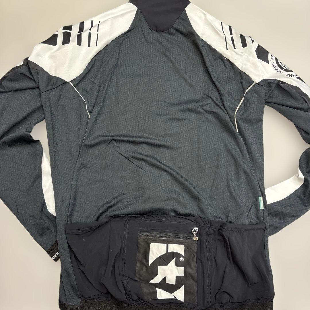 【新品】アソス長袖サイクルジャージ ブラック/ホワイト　インターミディエイト