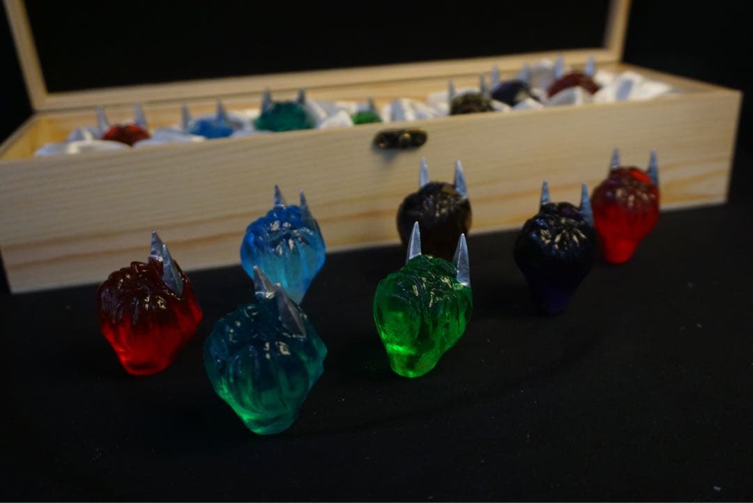 1点　仮面ライダー響鬼　鬼石セット　コレクション　プロップ改造品