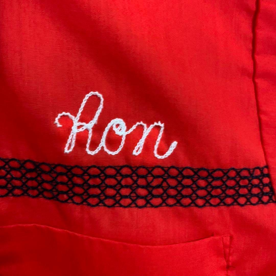 美古着 70s KingLouie　キングルイ　ボーリングシャツ　レッド　Ｌ相当