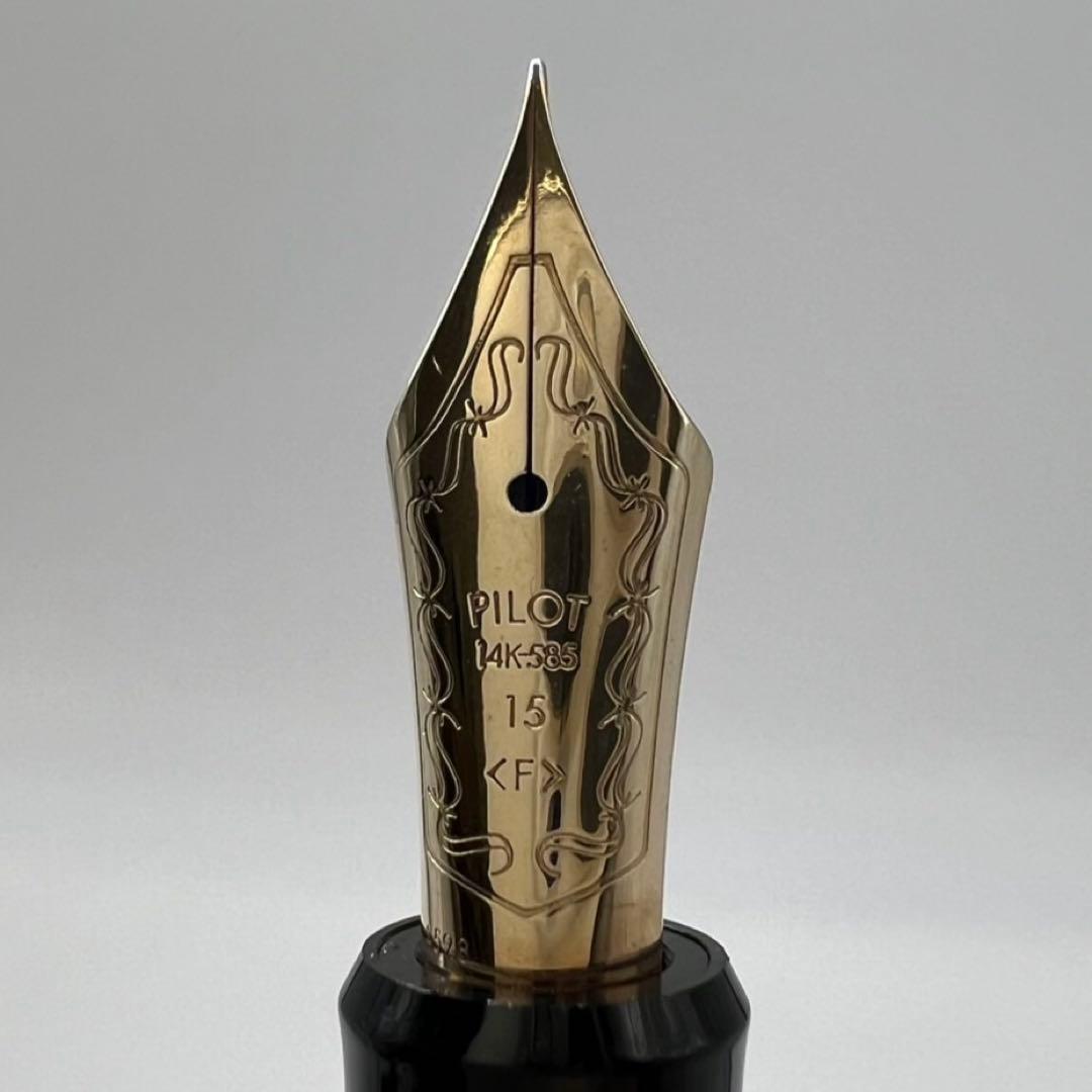 パイロット 万年筆 カスタム743 ブラック 14K F字 動作未確認 3