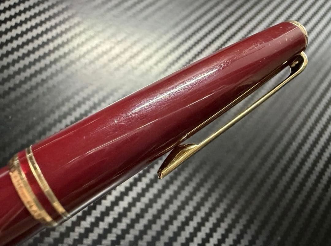 極美品 モンブラン クラシック 万年筆 ボルドー EF 極細字