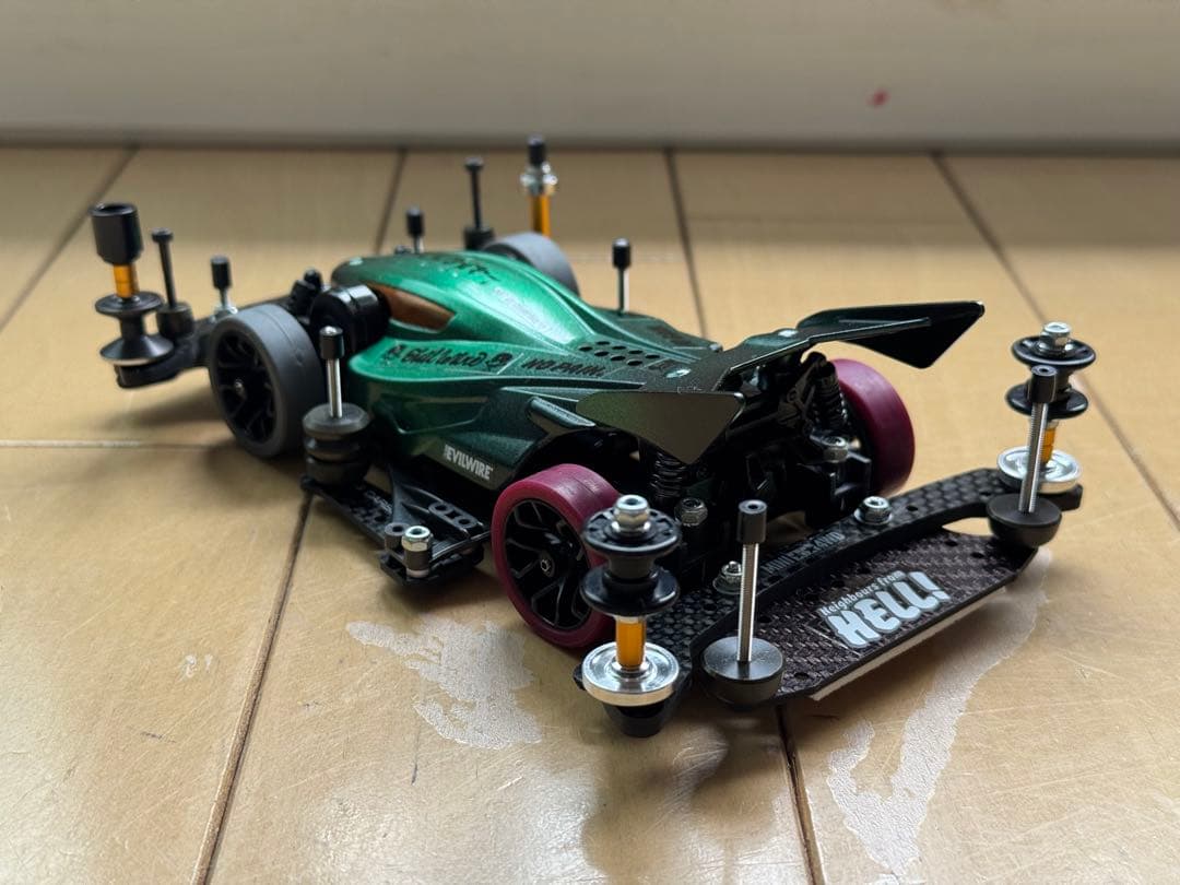 ミニ四駆完成品　B-MAX デュアルリッジjr FM-Aシャーシ