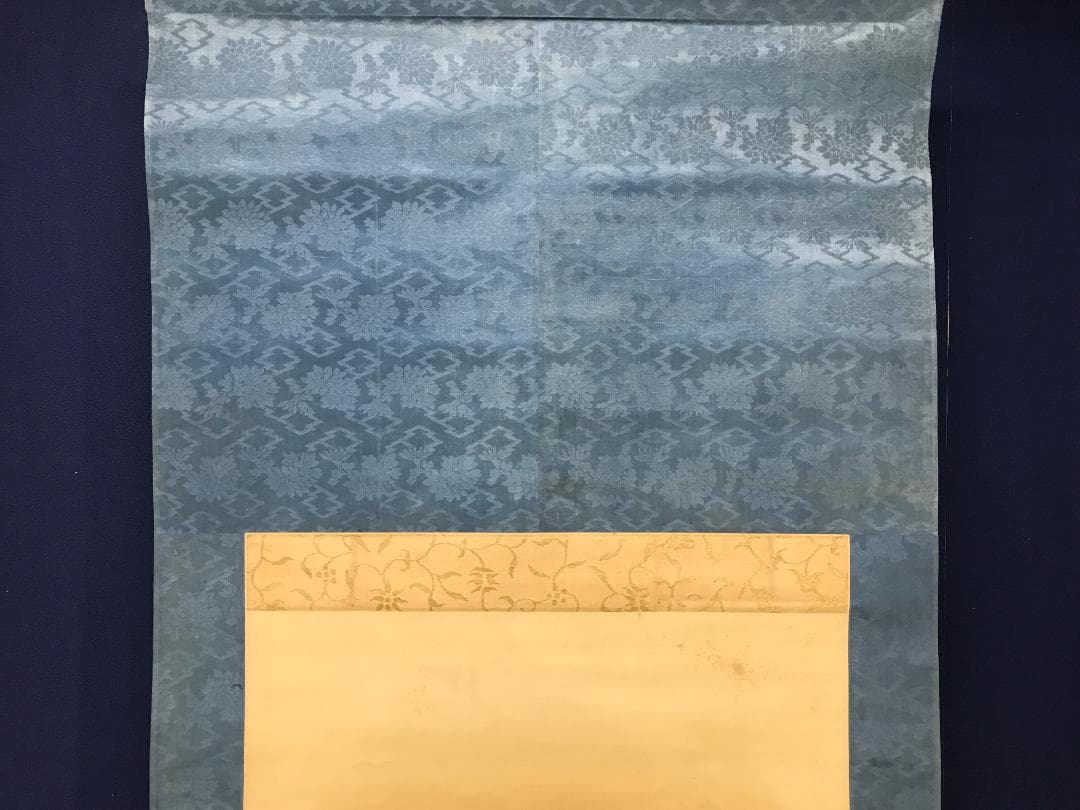 真作/森雄山/松間富士山之図/山水/松/布袋屋掛軸HB-128