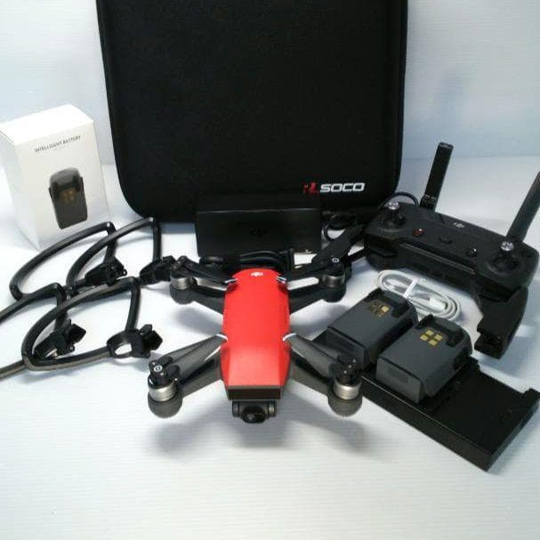 ドローン DJI Spark フルセット（赤）