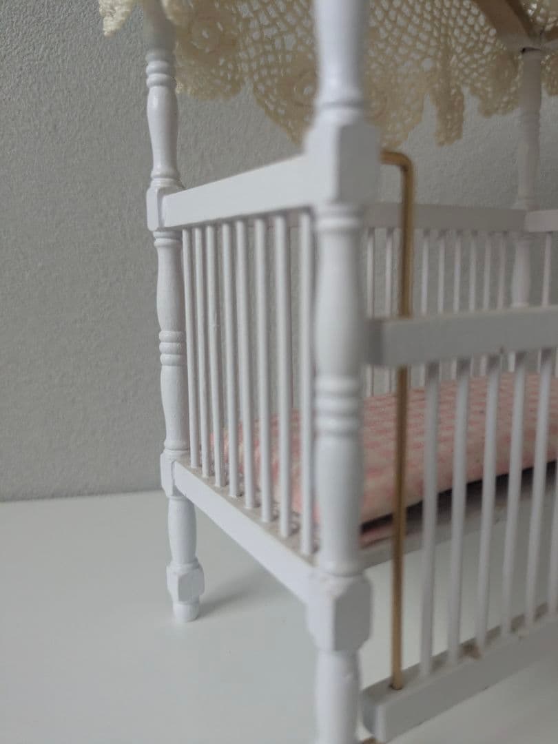 フランスアンティーク ドール用 ベビーベッド