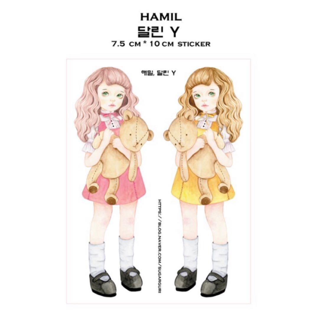 No.5【送料別】hamil ハミル ステッカー 6枚セット