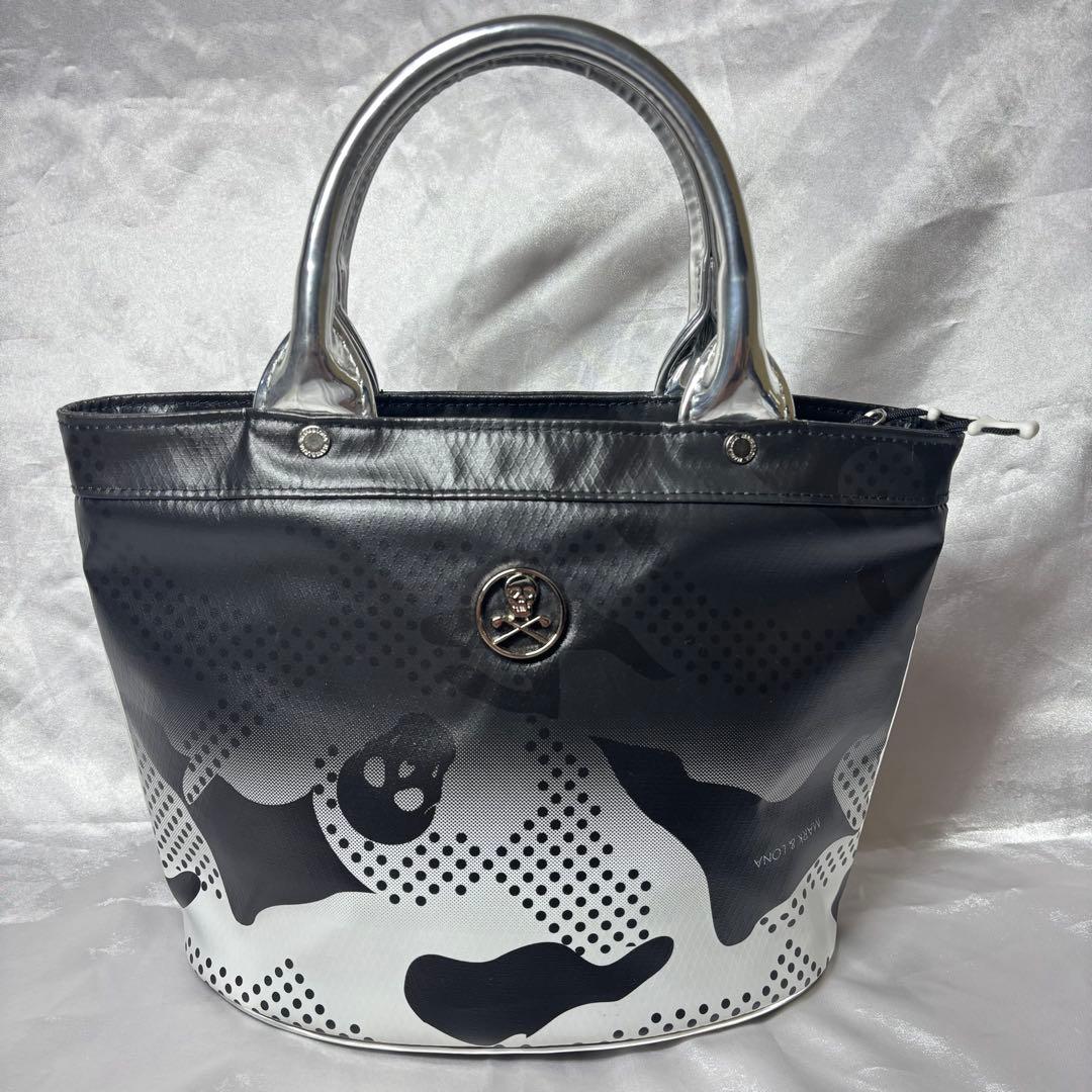 【未使用に近い】MARK&LONA 防水 カートバッグ ハンドバッグ スカルロゴ