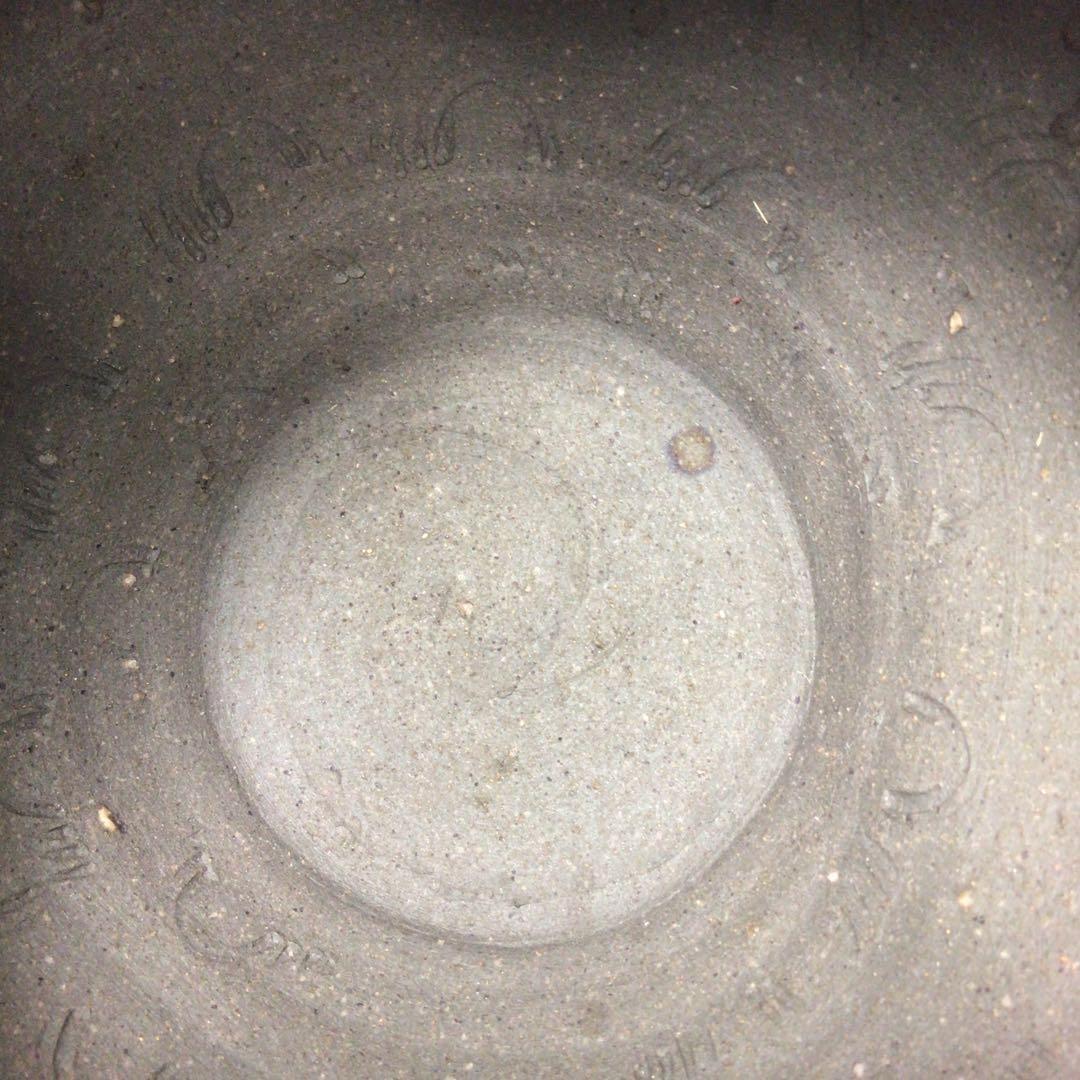 Ｒ５０３　水指　『萬古焼』『堀野証嗣造』『赤絵蓋』『替蓋付』『南蛮水指』　共箱