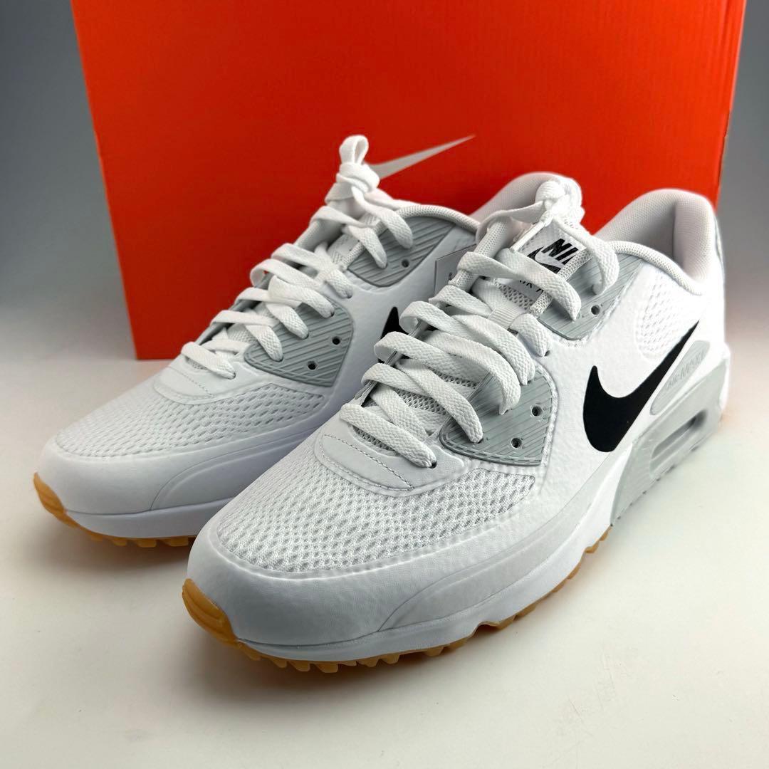 29cm ナイキ エアマックス90 G \"ホワイト/ブラック\" ゴルフシューズ