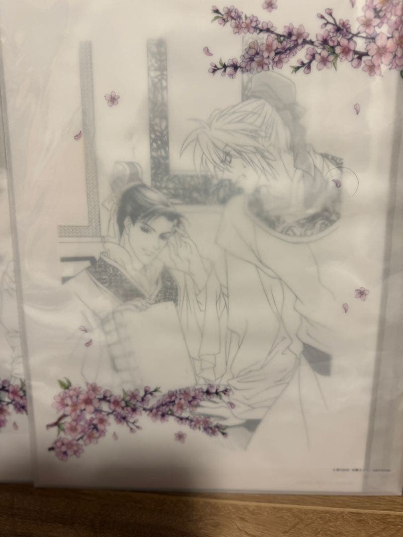 【未開封】20周年記念「彩雲国物語 原画展」モノクロ複製画　5種　まとめ売り