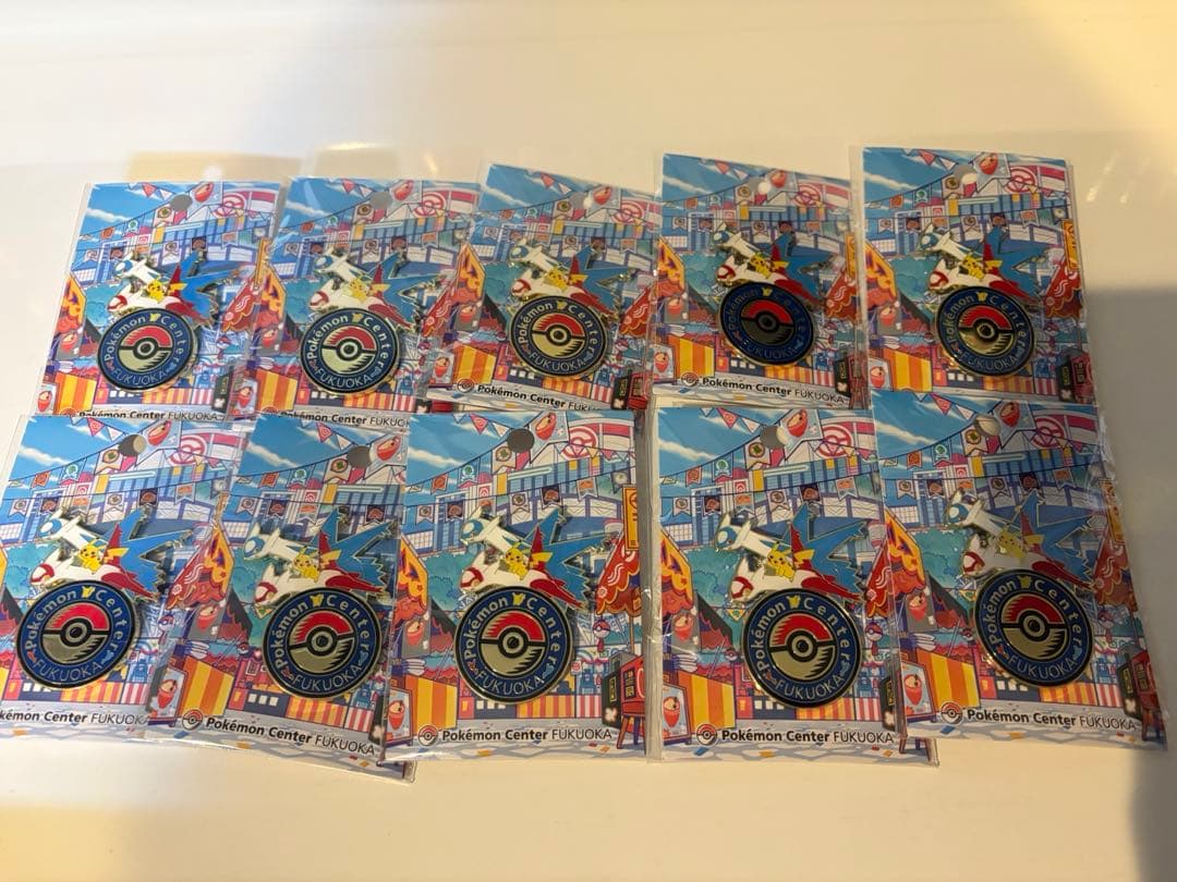 ポケモンセンターフクオカ　福岡限定ピンバッジ 10枚セット　ポケモン　ピカチュウ