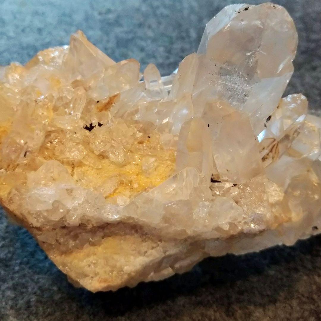 水晶④ ブラジル産 クラスター 772g 原石