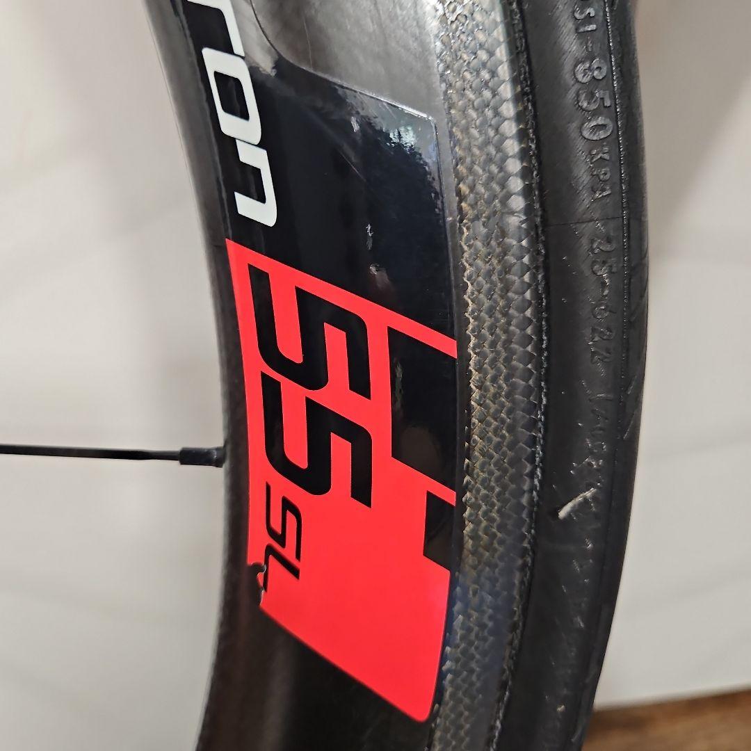 Vision metron55SLリムブレーキ用クリンチャーカーボンホイール前後