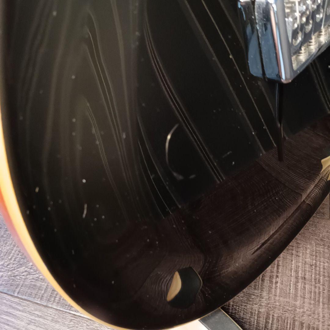 薄ボディ　PRS風 セットネック ストラト　ST　黒 エレキギター 　トレモロ