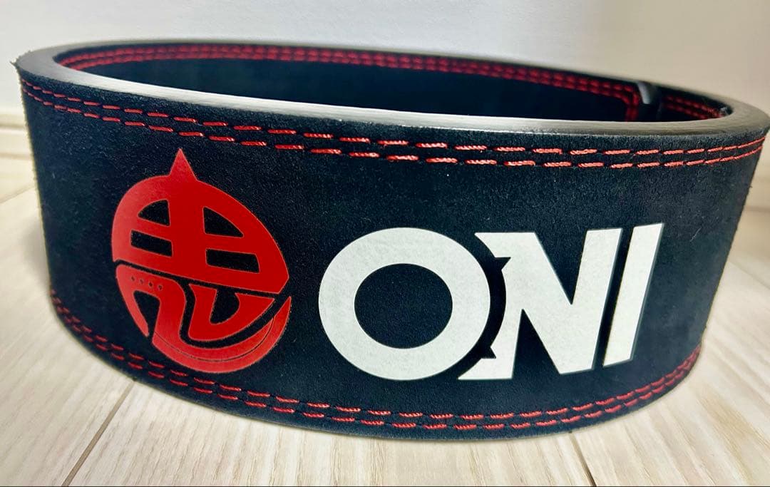 ONI トレーニング・パワーベルト 黒/赤