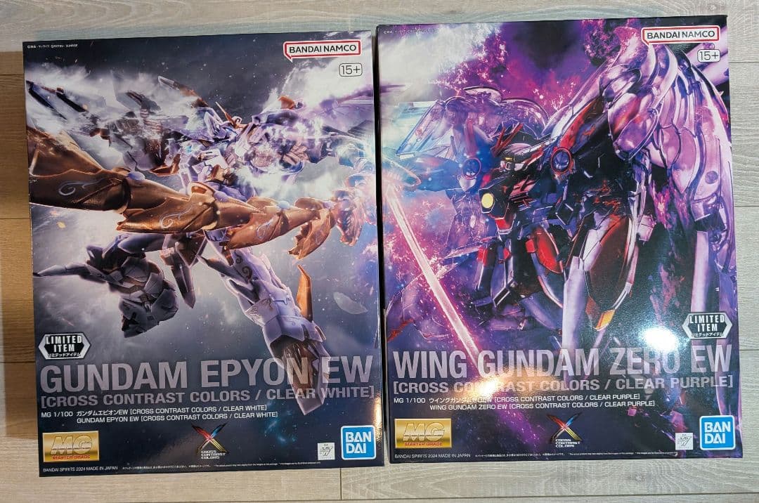 MGガンダムエピオンEW、ウイングゼロEWセット　クロスコントラストカラー