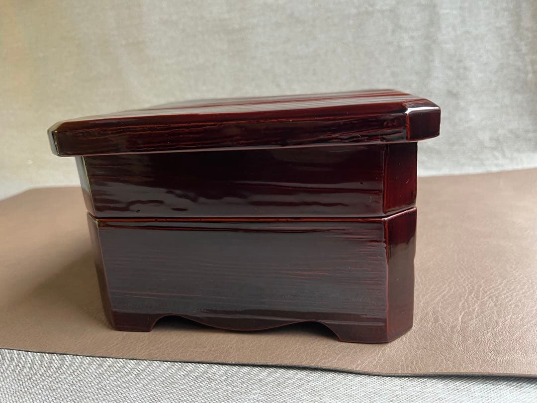 木曽　春慶塗り　お重　2段重