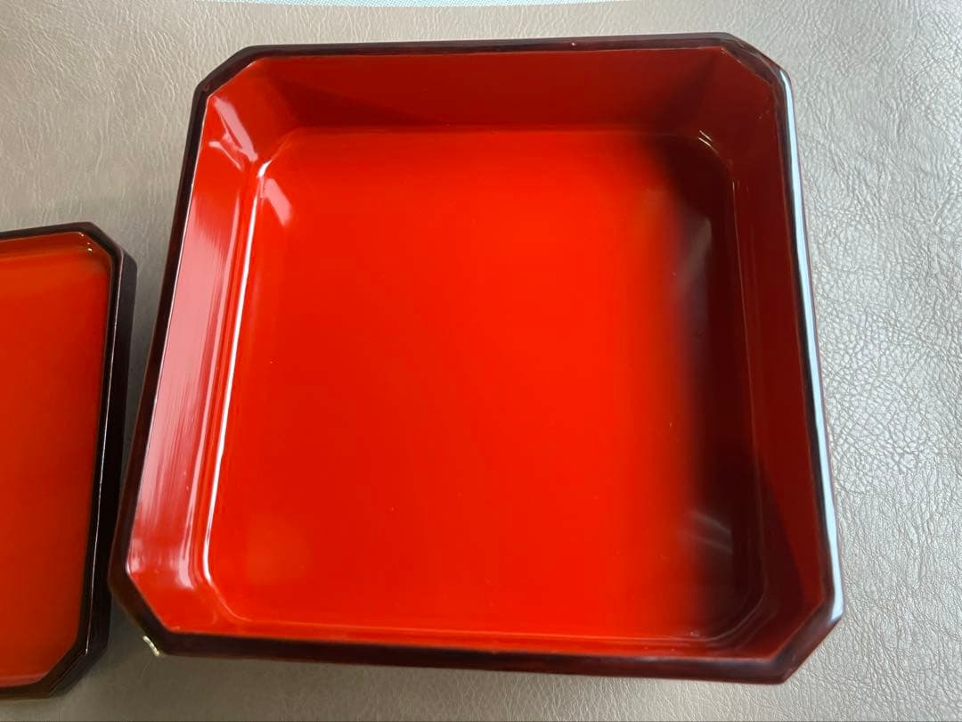 木曽　春慶塗り　お重　2段重