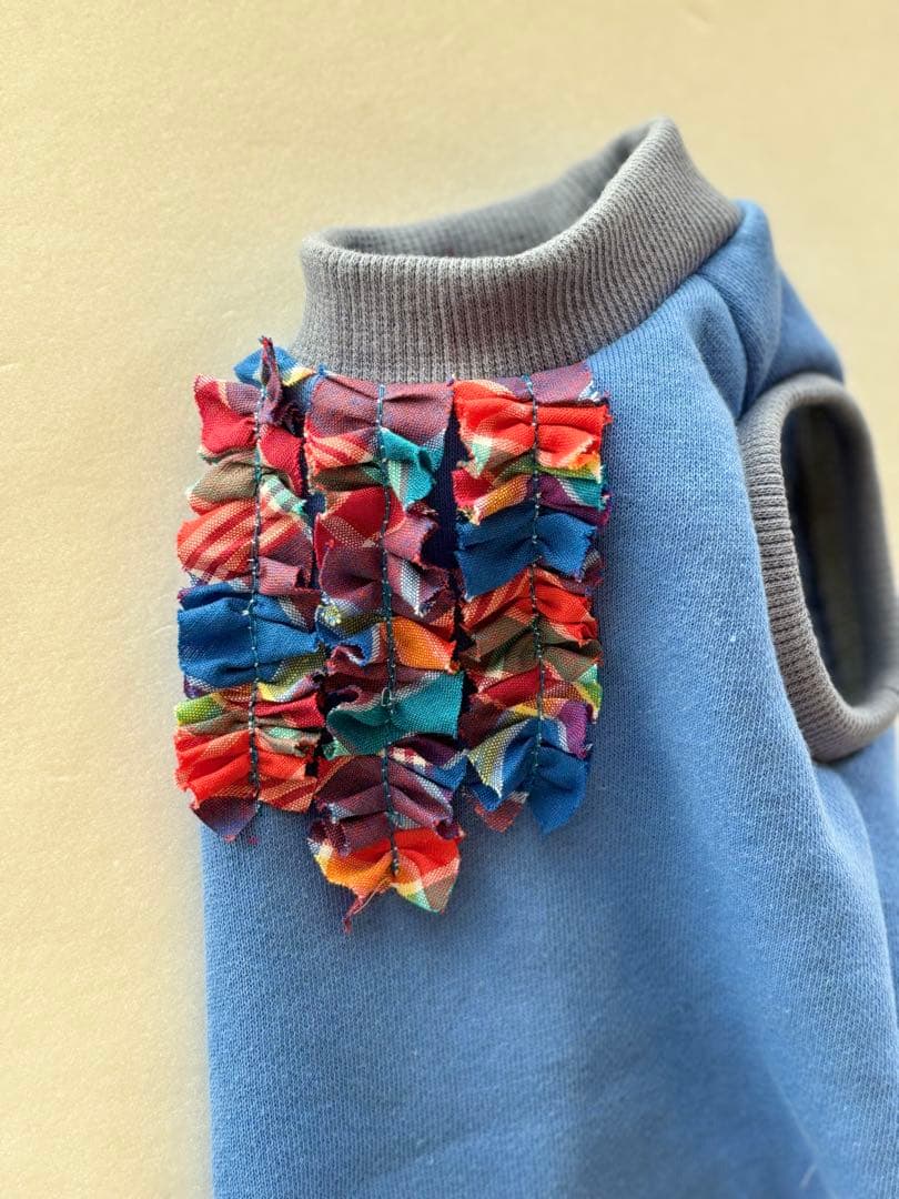 背中フリルの服