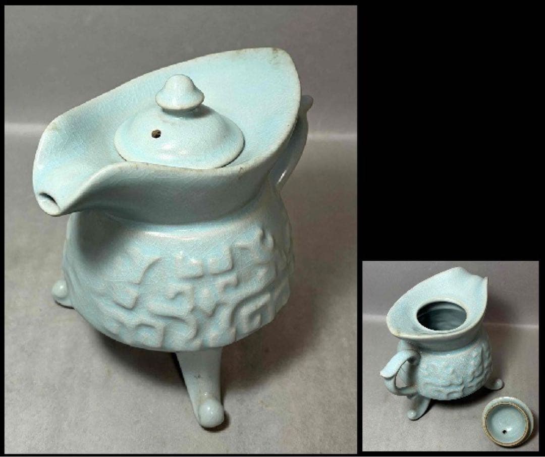 中国 三つ足水注　f2260117