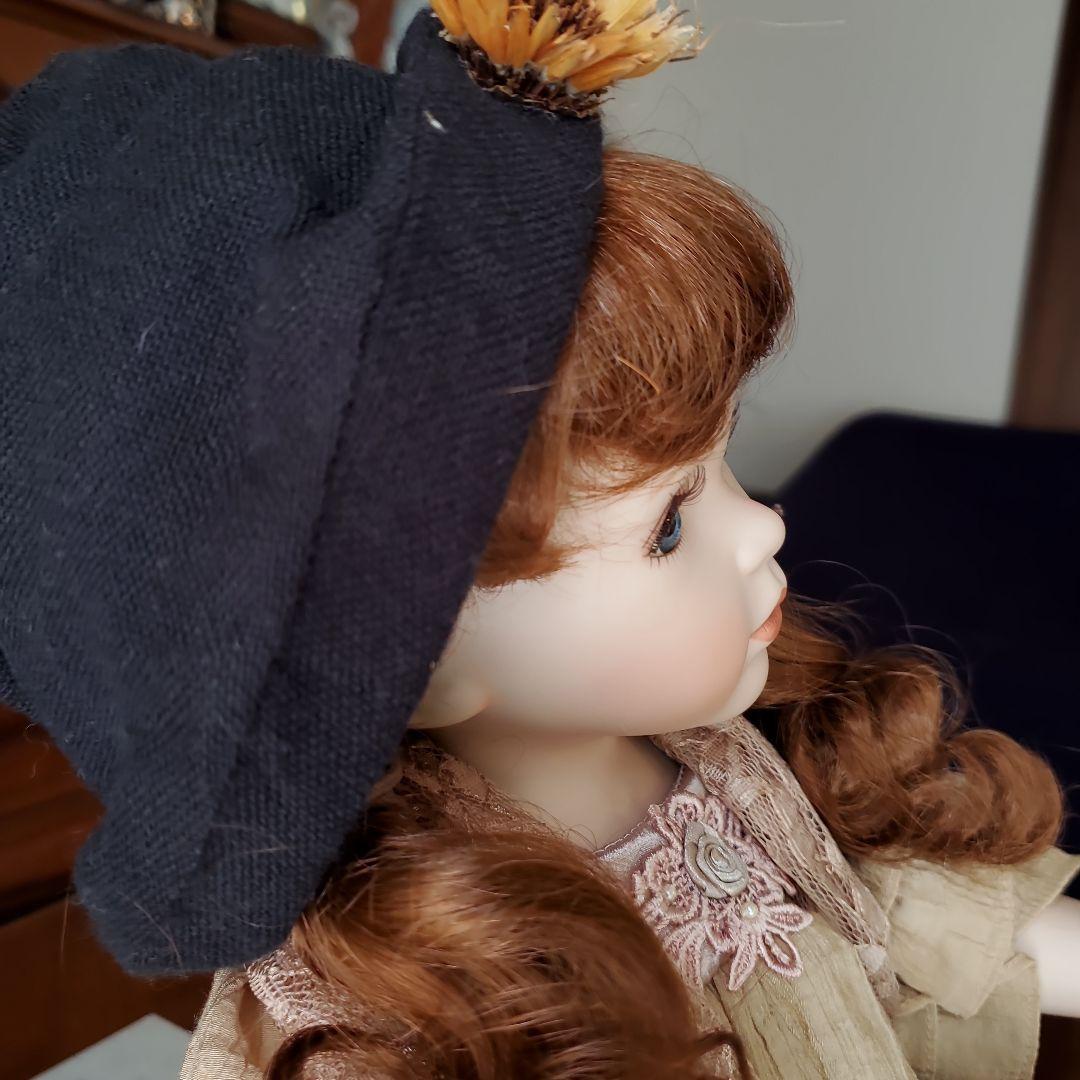 鈴木その子様が愛したドール★莊の正規の刻印 レアな 陶器の青い目 茶色の髪