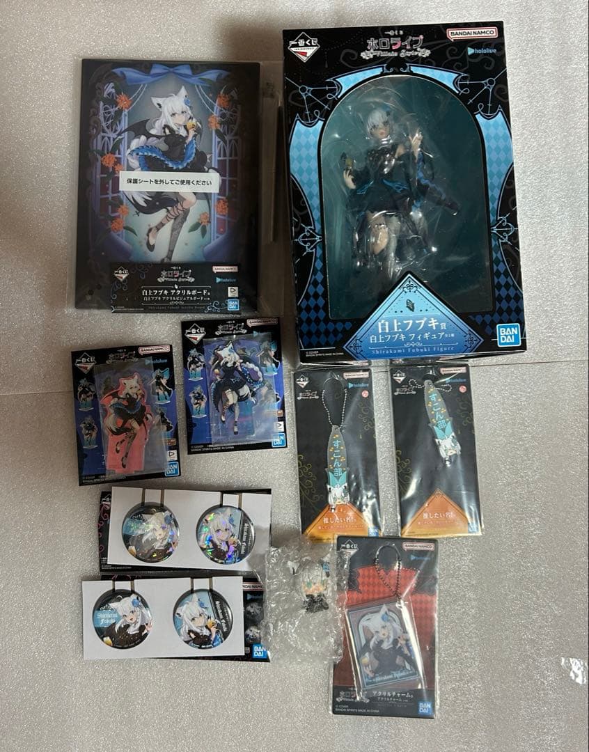 【新品】ホロライブ　一番くじ　白上フブキ　全10点　9種セット セミコンプリート