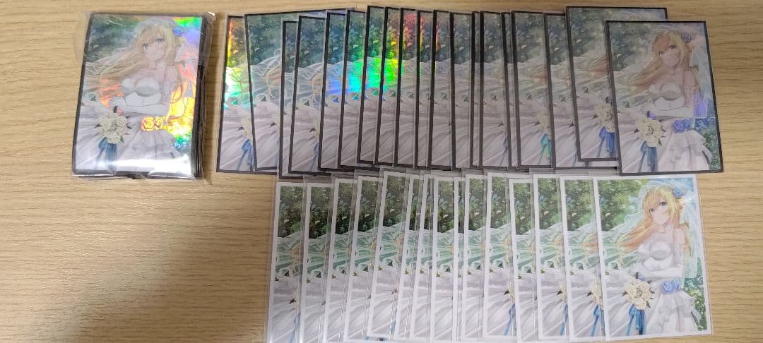 閃刀姫 デッキパーツ スリーブ 花嫁 ウェディングドレス ホロ加工