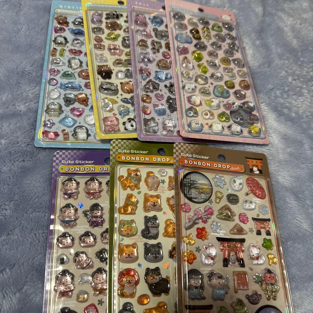 ボンボンドロップシール　プチドロ　うるちゅる　シール　　まとめ売り