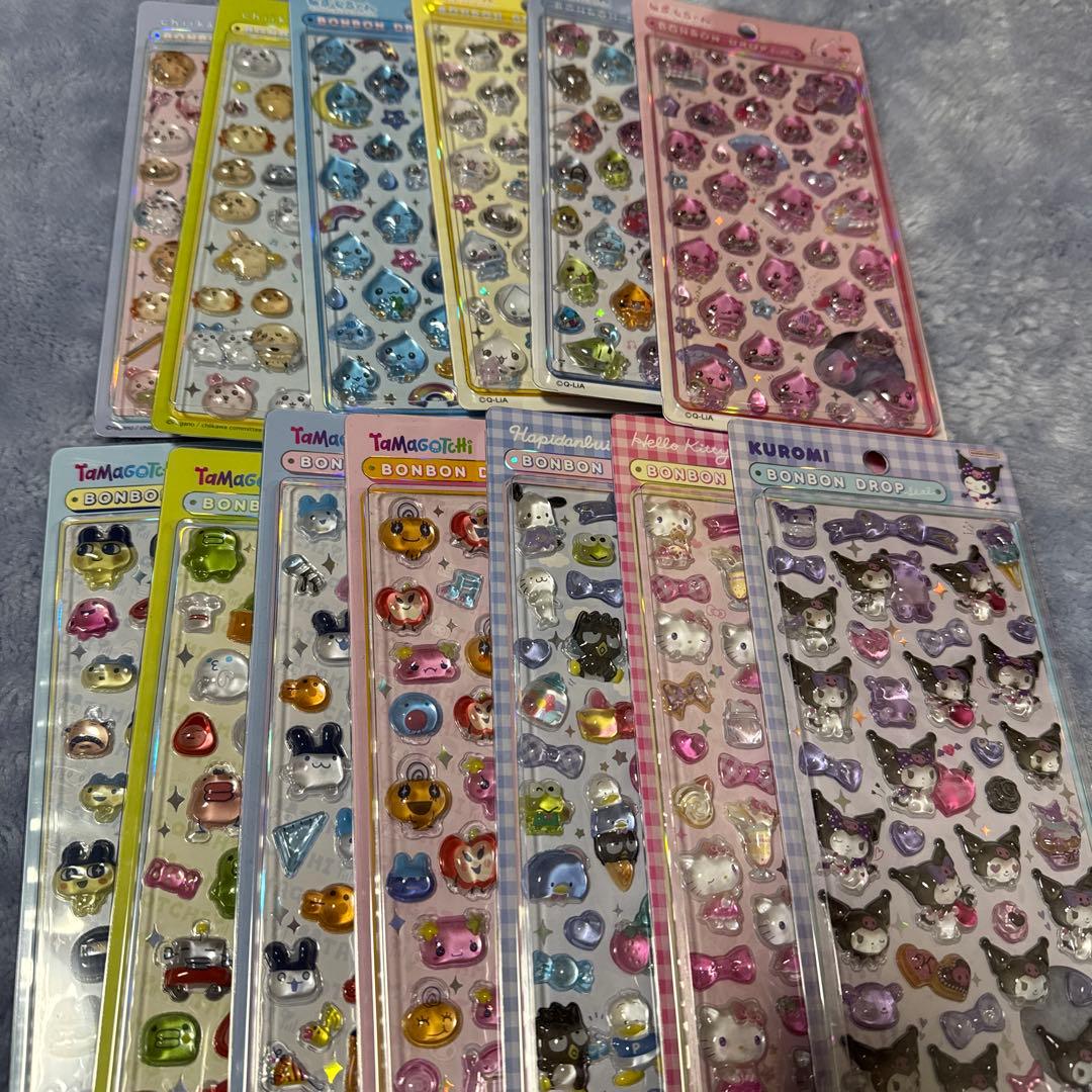 ボンボンドロップシール　プチドロ　うるちゅる　シール　　まとめ売り