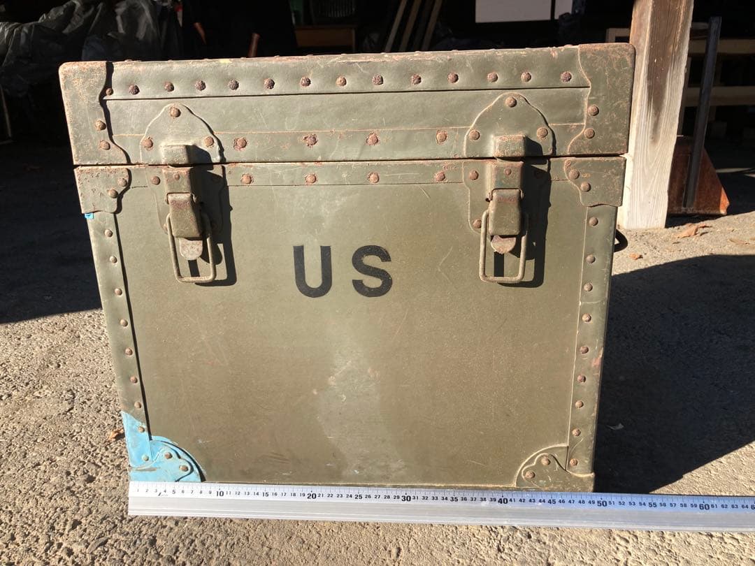 緑　ビンテージボックス ミリタリーボックス？