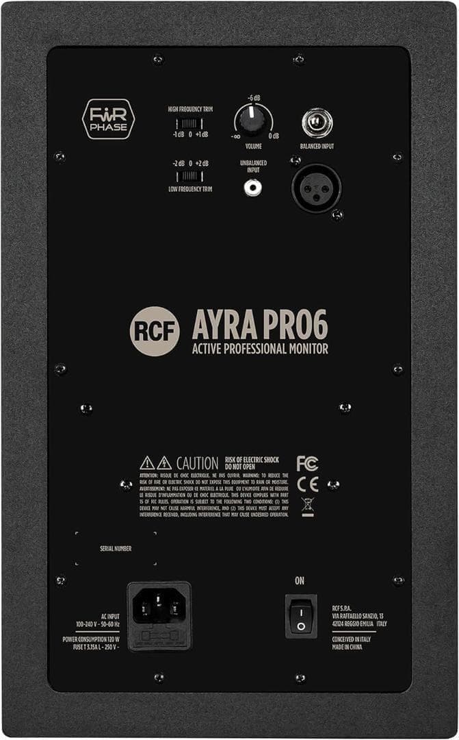 【極美品】RCF プロフェッショナルモニタースピーカー AYRA PRO6