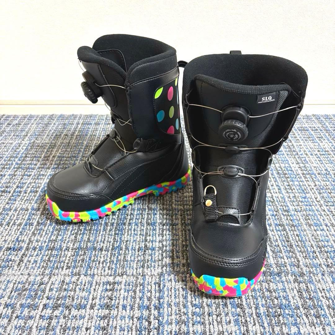 SLQ スノーボードブーツ BOA ボア キッズ 22-23cm