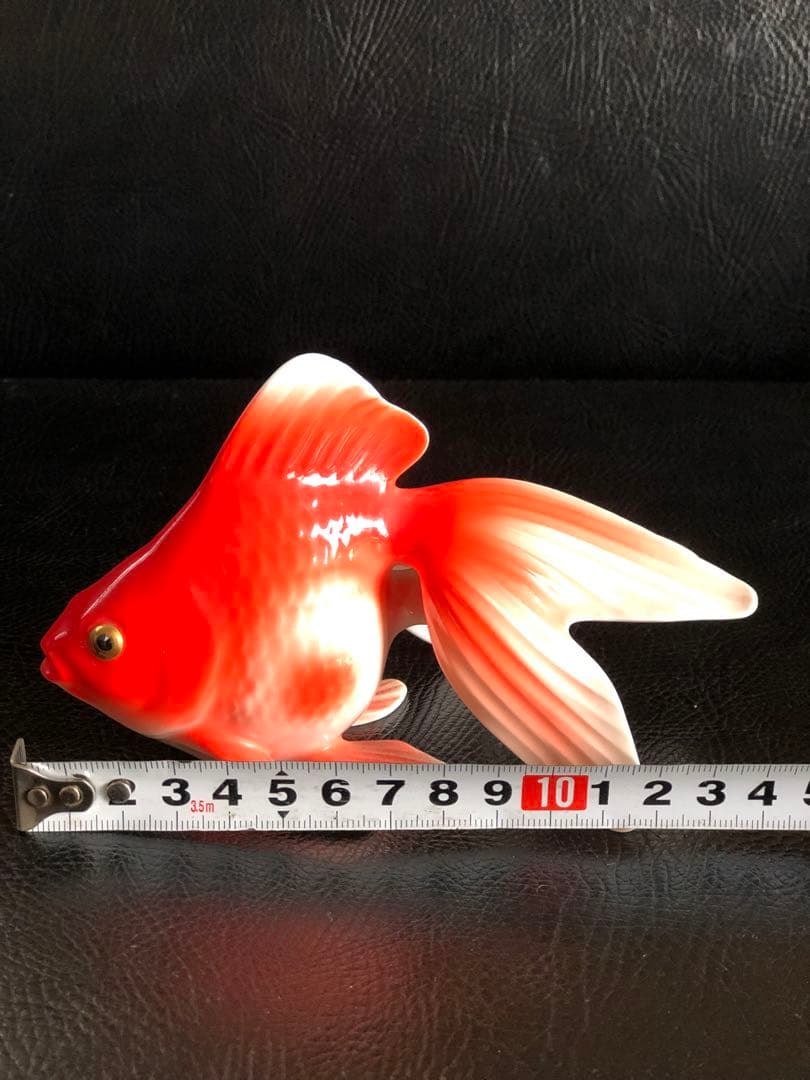 ノリタケ　フィギュリン　1970年代　 金魚置物　陶器　インテリア　則武