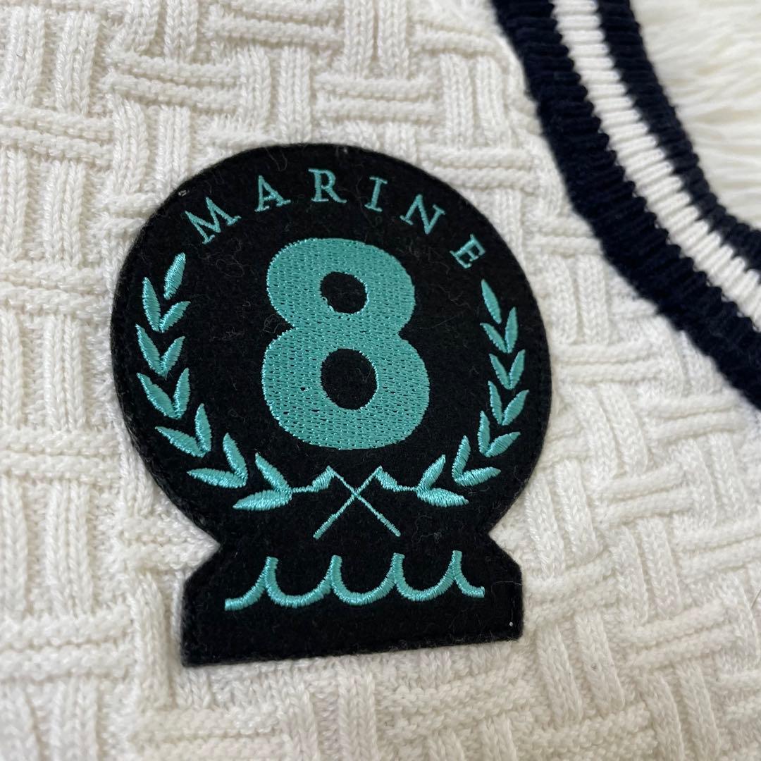 美品✨　muta marine ホワイト　 Vネックベスト 現行品