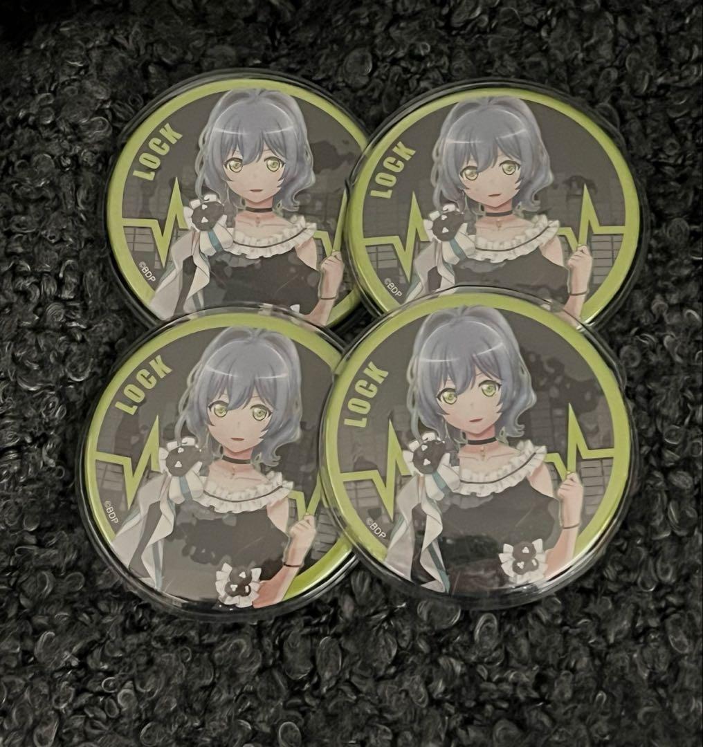 バンドリ ロック 朝日六花 Chara Expo 缶バッジ 海外 レア 4点