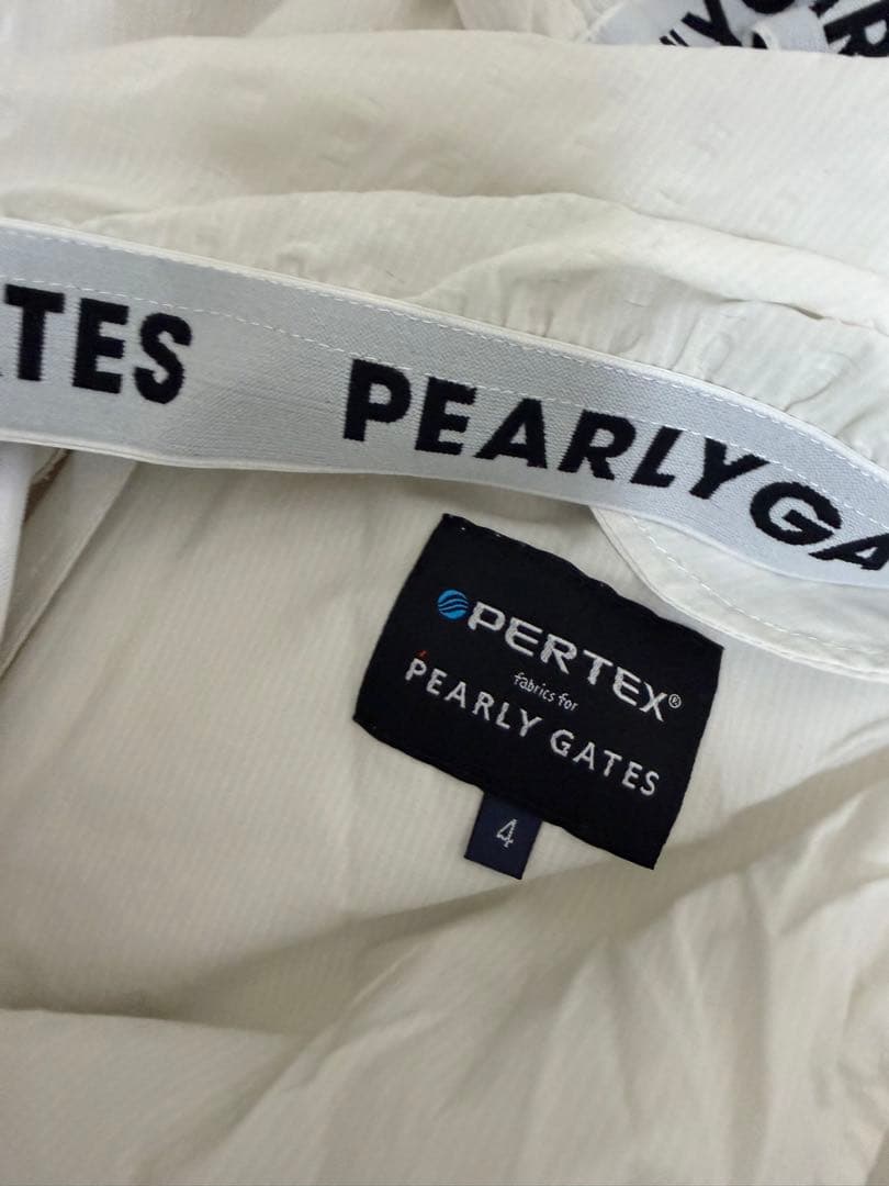 PEARLY GATES PERTEK プルオーバー　サイズ4 ホワイト