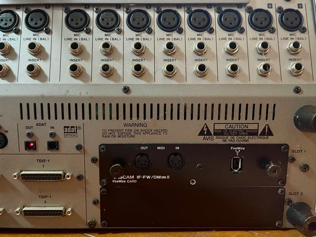 配信機器・PA機器・レコーディング機器 TASCAM DM-3200 + MU-1000 + IF-FW/DMmkII