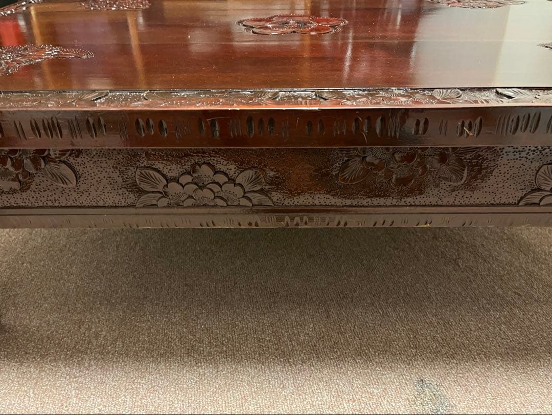 軽井沢彫り☆座卓