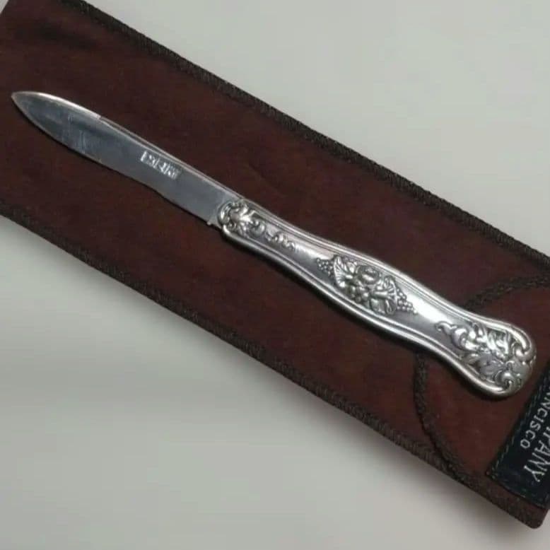 1850年代　折り畳みナイフ　銀製　アンティーク　シルバー　925　スターリング