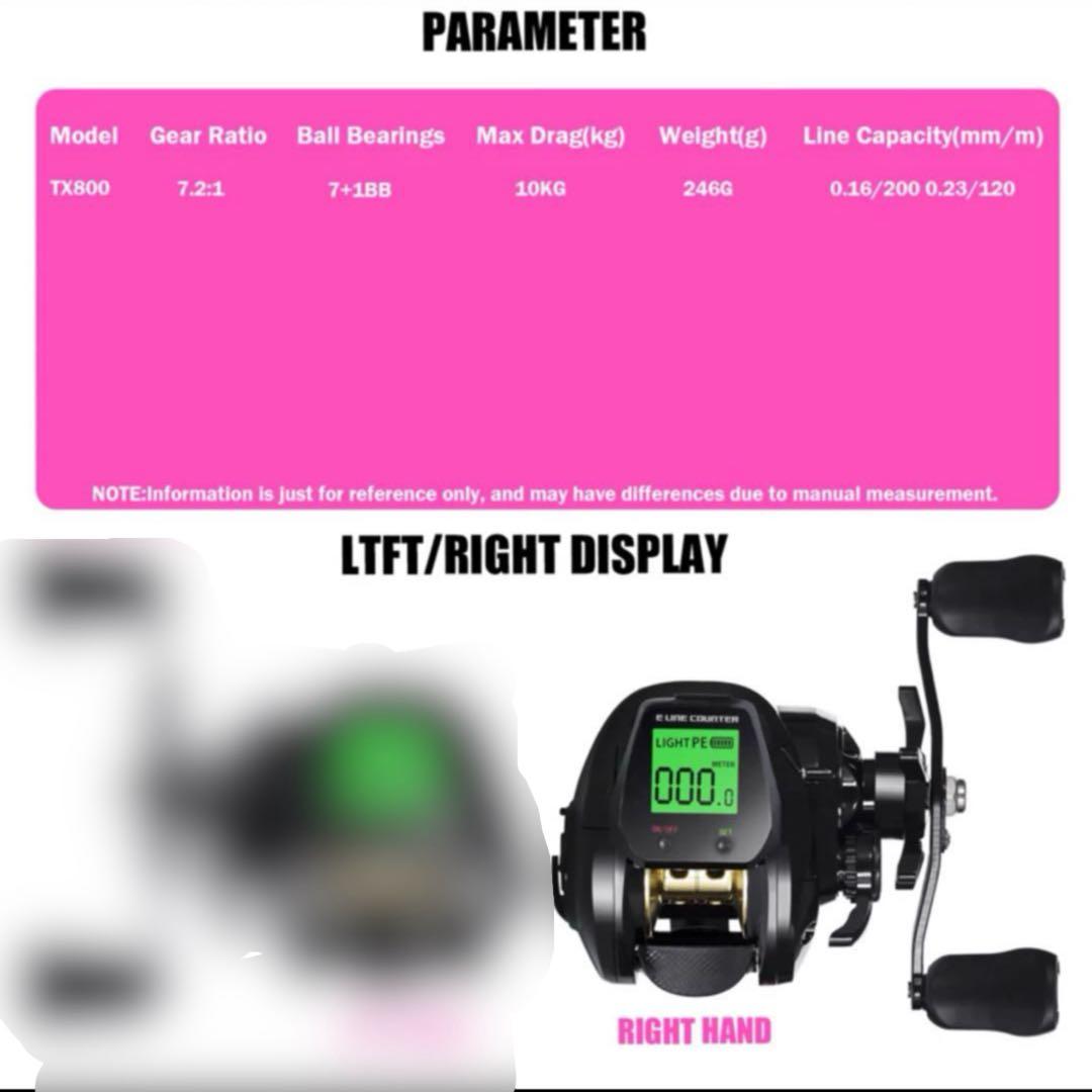 限定1セット　1.8m 4ピースベイトロッド&カウンター付ベイトリール