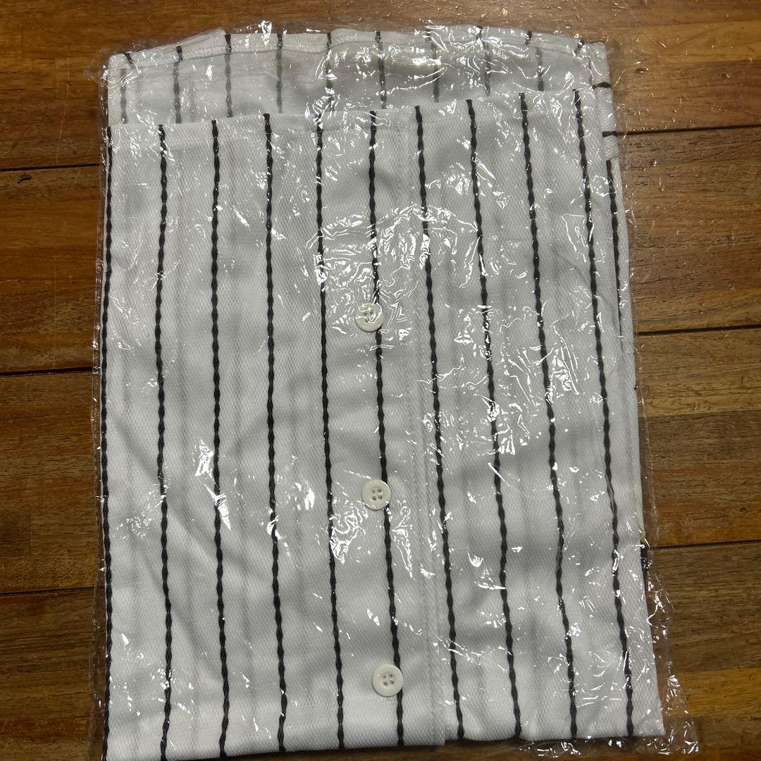 新品未使用　ミズノ　侍ジャパンユニフォーム Lサイズ　ストライプ