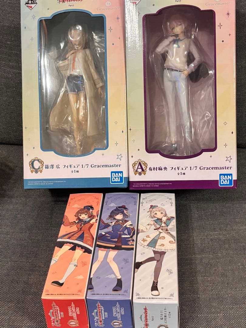 学マス　一番くじ　フィギュア　ポスター　セット　広　　麻央　美鈴　リーリヤ　佑芽