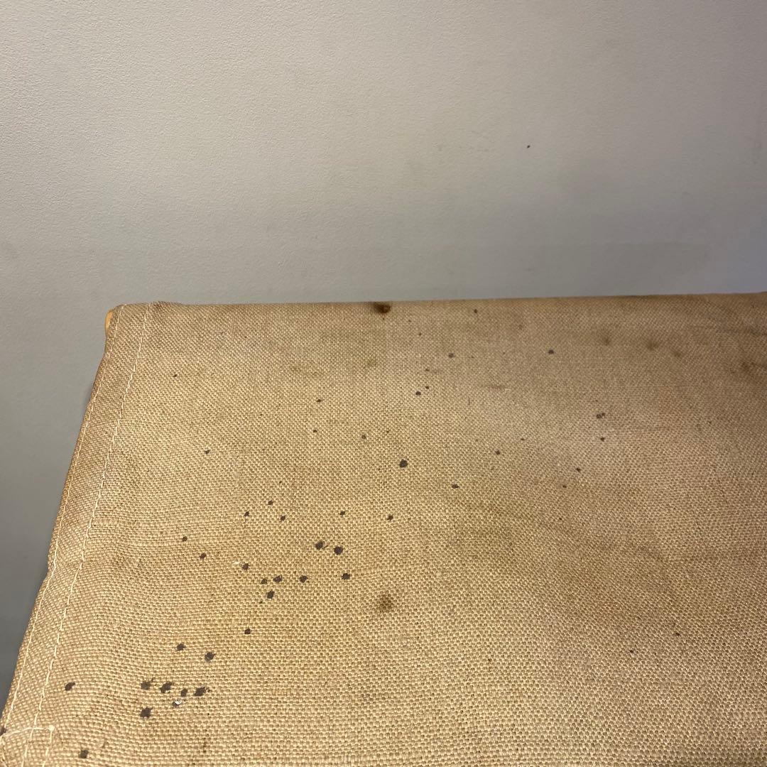 座面がキャンバス地のフォールディングチェア 折りたたみ椅子 アンティーク