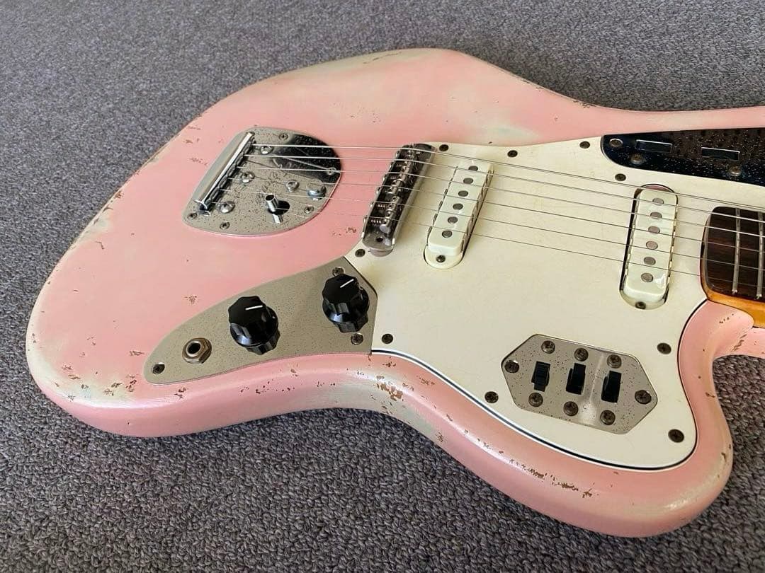 fenderJapanJAGUAR フジゲン シェルピンク M/HレリックMOD