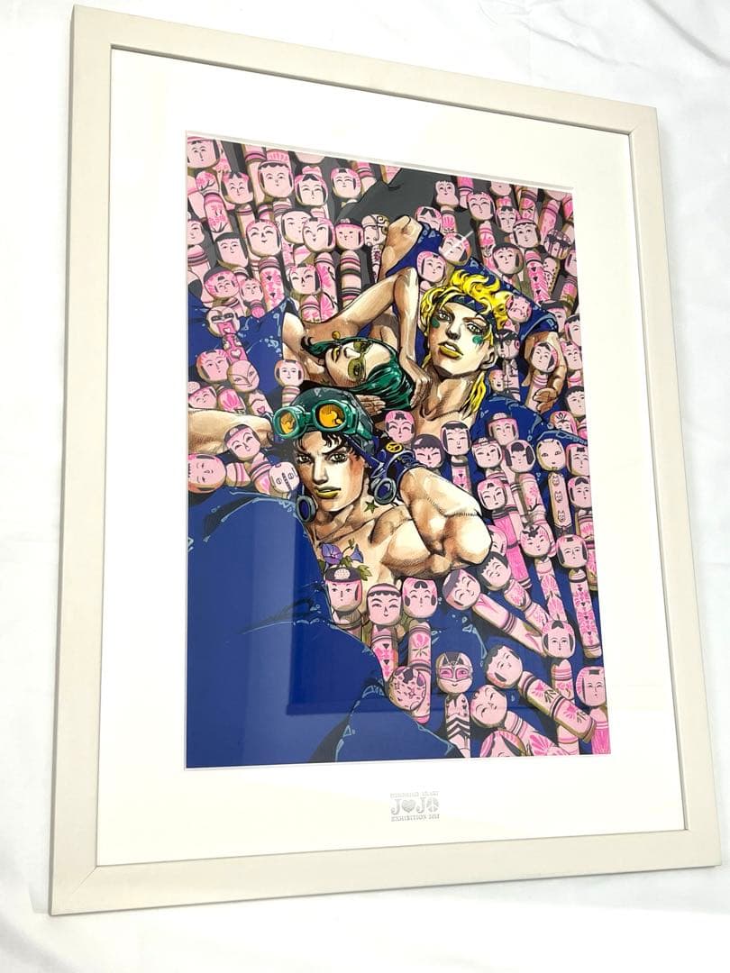 ジョジョ　複製原画　ジョセフ&シーザー＆リサリサ
