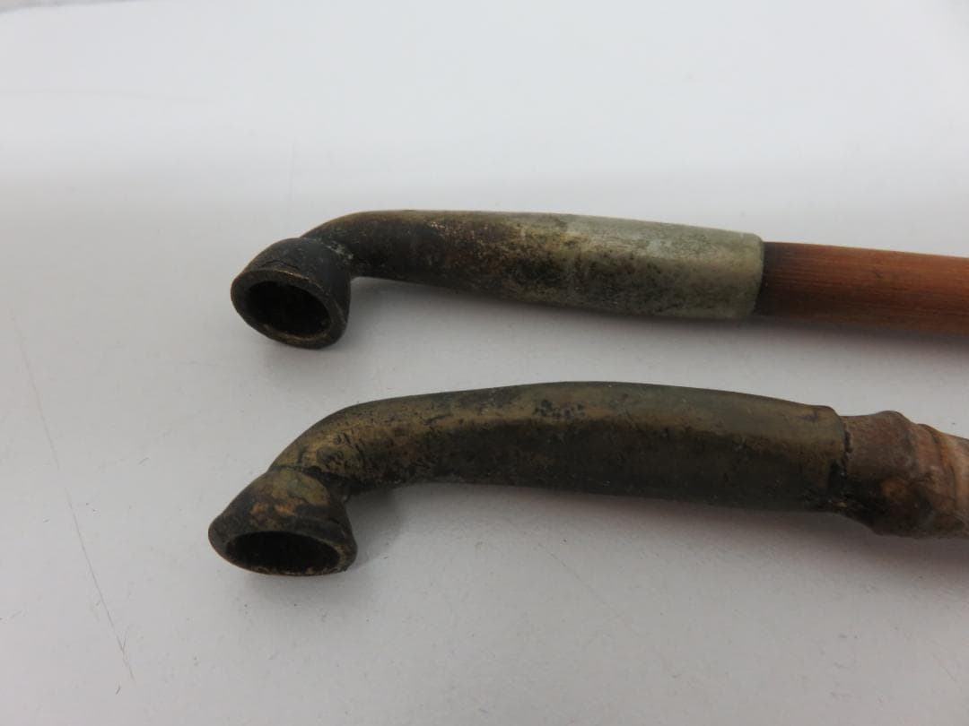 アンティーク キセル 4本セット 煙管 竹製 木製 金属製 レトロ 古道具 骨董