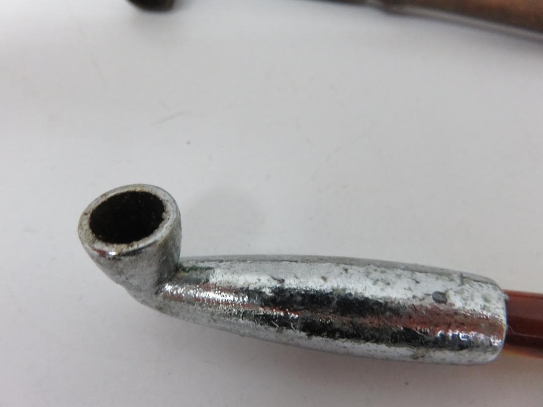 アンティーク キセル 4本セット 煙管 竹製 木製 金属製 レトロ 古道具 骨董