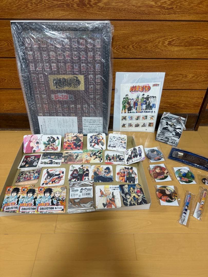 NARUTOジャンプ展50周年記念直筆サインピンズ限定額装付き　グッズ新品未開封