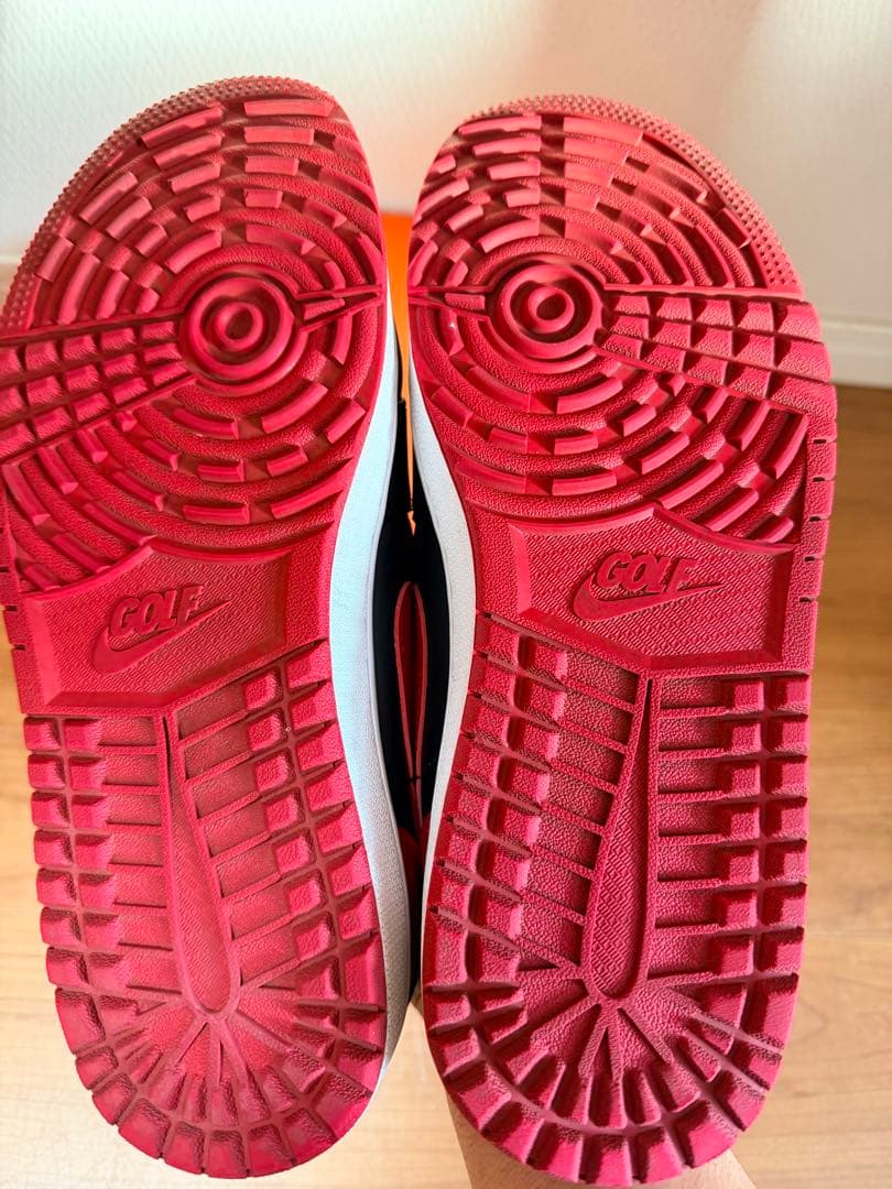 【美品】ナイキ エア ジョーダン 1 ミュール ゴルフ \"ブレッド\" 27cm