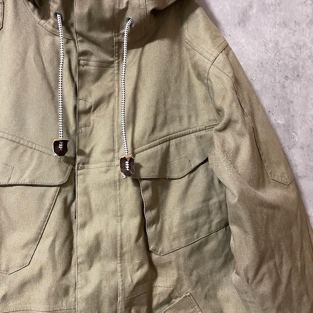 Burtonバートンスキーウェアスノーボードジャケットパーカーベージュ黒ブラック